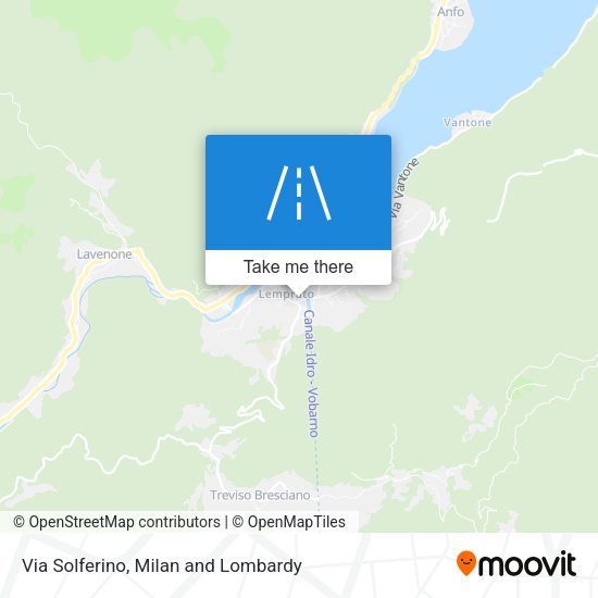 Via Solferino map