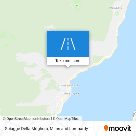 Spiagge Della Mùghera map