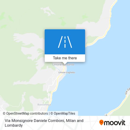 Via Monsignore Daniele Comboni map
