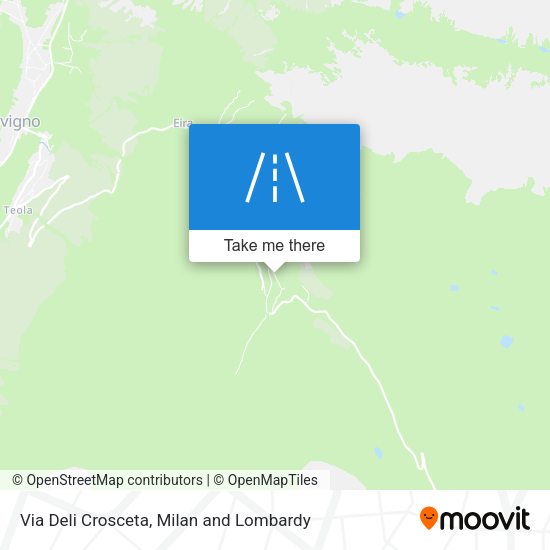 Via Deli Crosceta map
