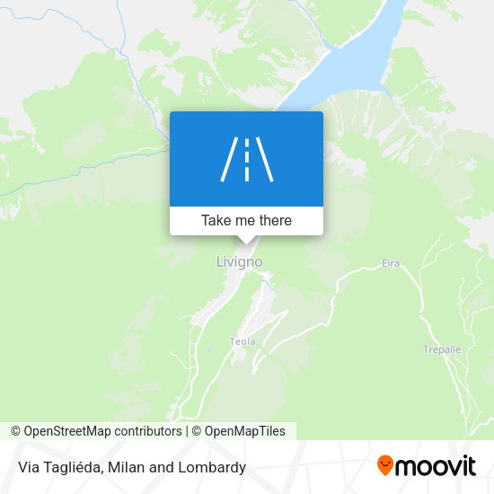 Via Tagliéda map