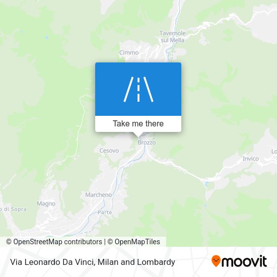 Via Leonardo Da Vinci map
