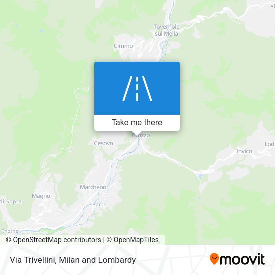 Via Trivellini map