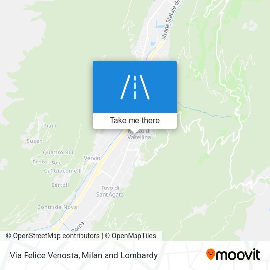 Via Felice Venosta map