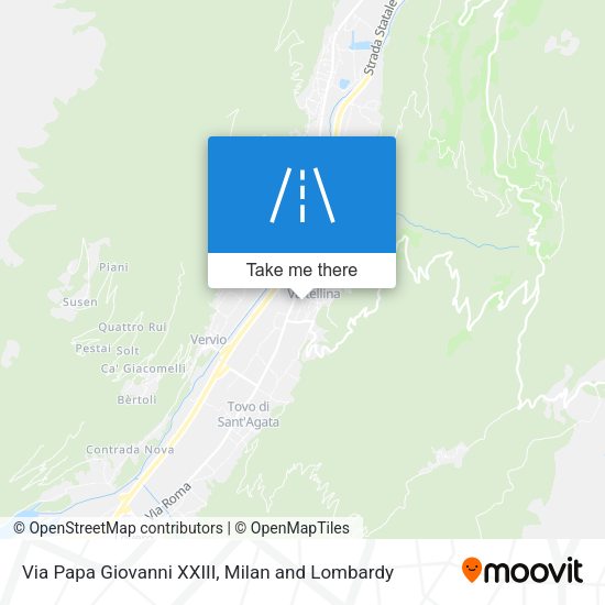 Via Papa Giovanni XXIII map