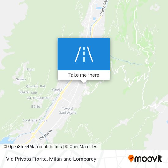 Via Privata Fiorita map