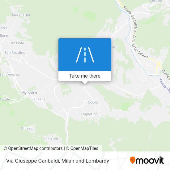 Via Giuseppe Garibaldi map