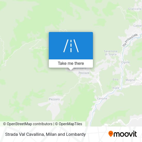 Strada Val Cavallina map