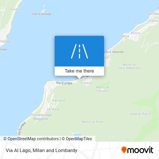 Via Al Lago map