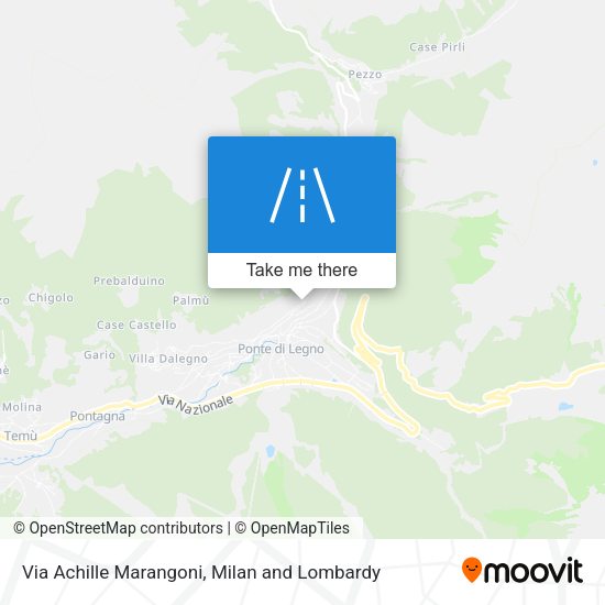 Via Achille Marangoni map