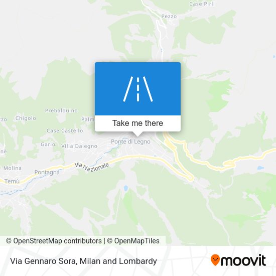 Via Gennaro Sora map