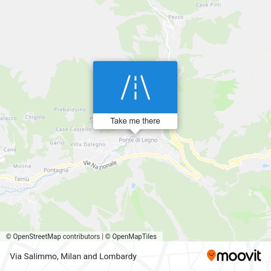 Via Salimmo map