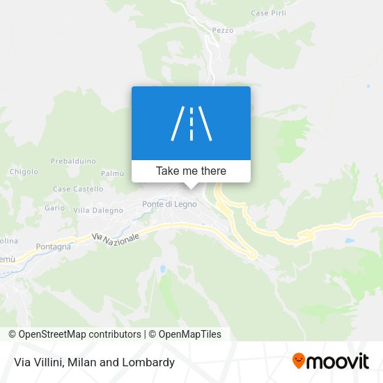 Via Villini map