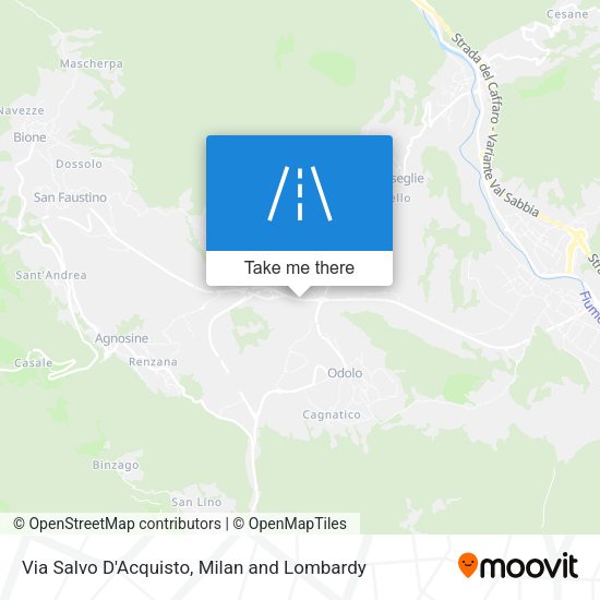 Via Salvo D'Acquisto map
