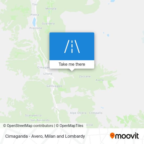 Cimaganda - Avero map
