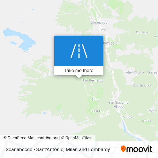 Scanabecco - Sant'Antonio map
