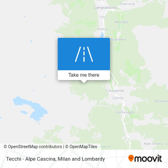 Tecchi - Alpe Cascina map