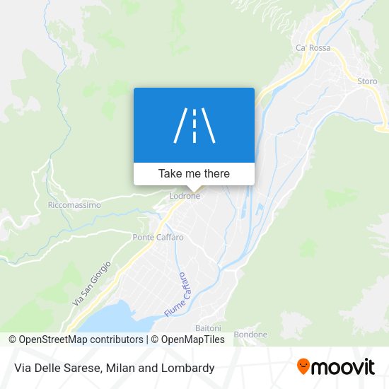 Via Delle Sarese map