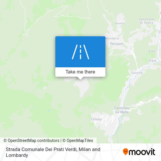 Strada Comunale Dei Prati Verdi map