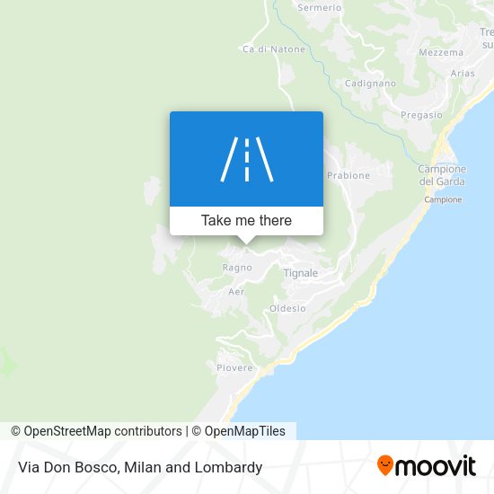 Via Don Bosco map