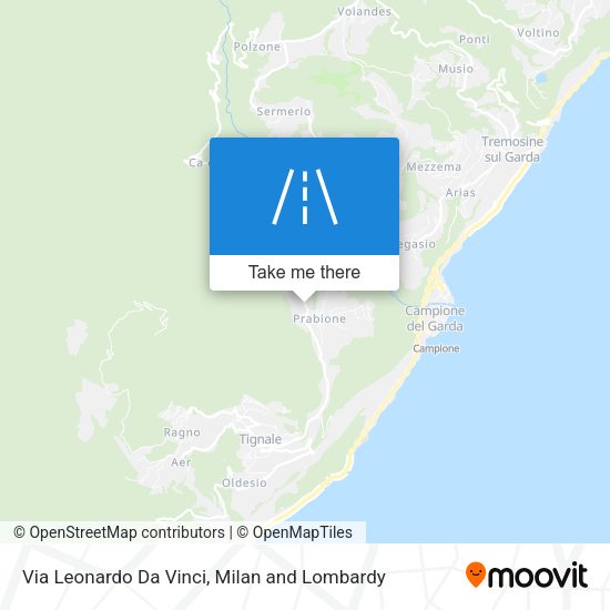 Via Leonardo Da Vinci map
