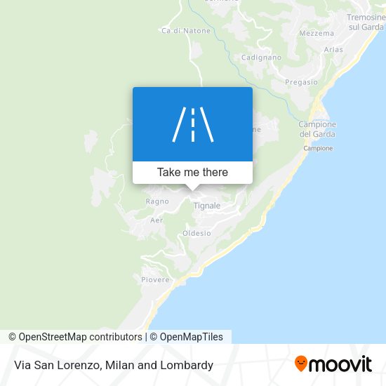 Via San Lorenzo map