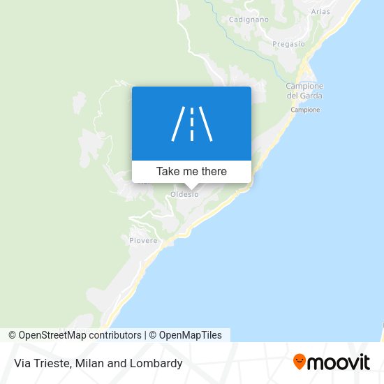 Via Trieste map