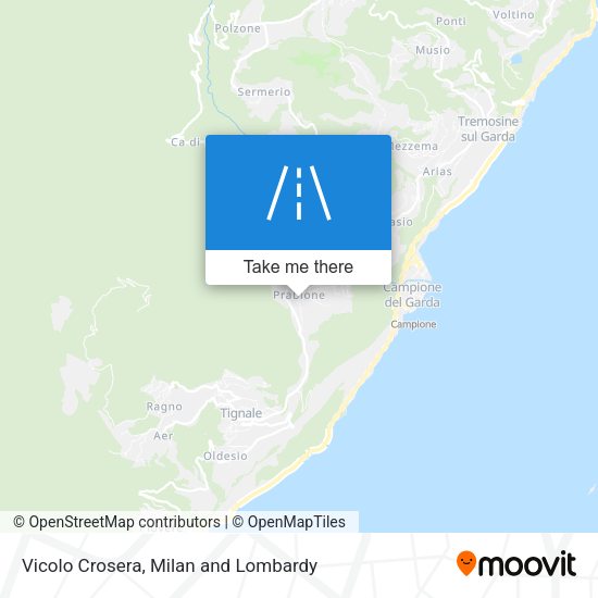 Vicolo Crosera map