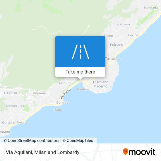 Via Aquilani map
