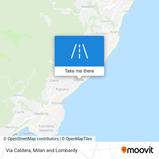 Via Caldera map