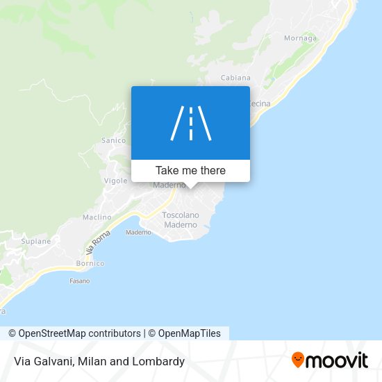 Via Galvani map