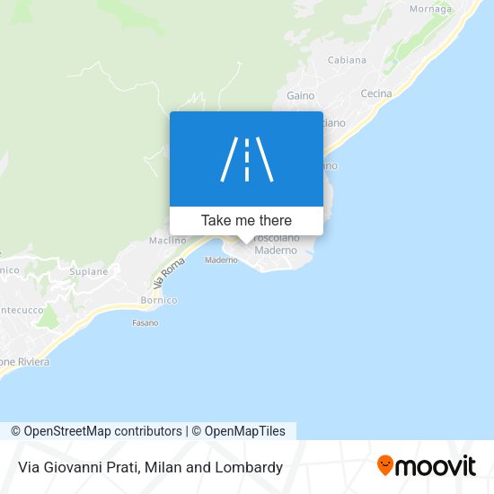 Via Giovanni Prati map