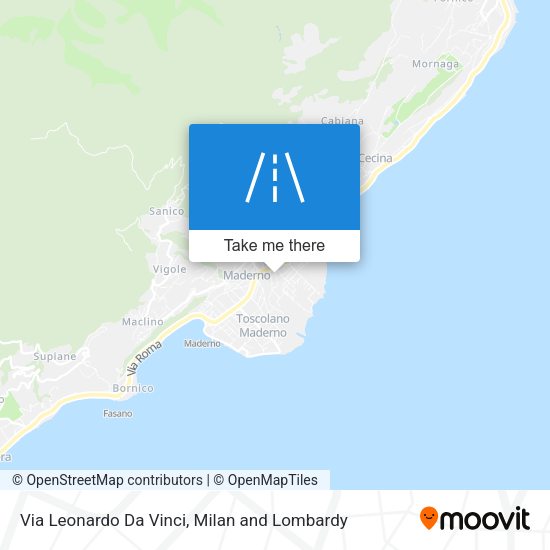 Via Leonardo Da Vinci map