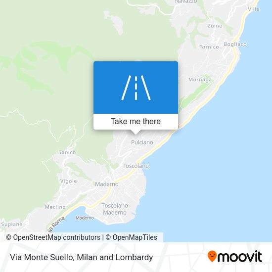 Via Monte Suello map
