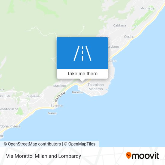 Via Moretto map