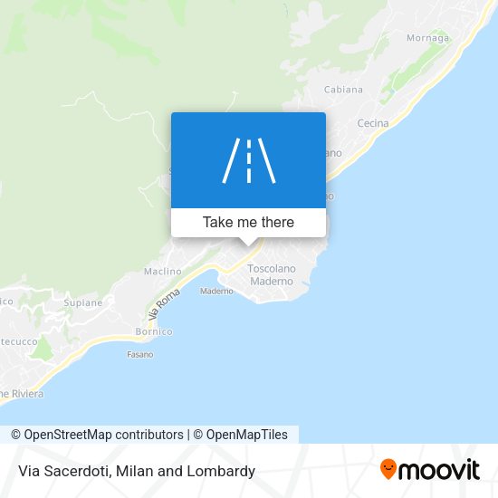 Via Sacerdoti map