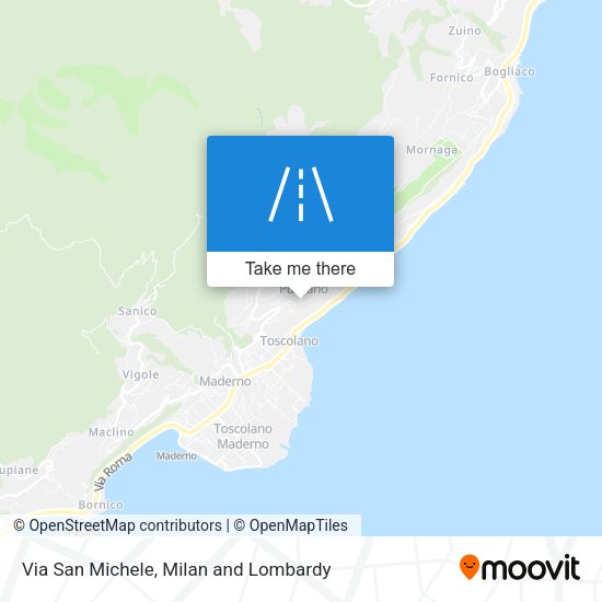 Via San Michele map