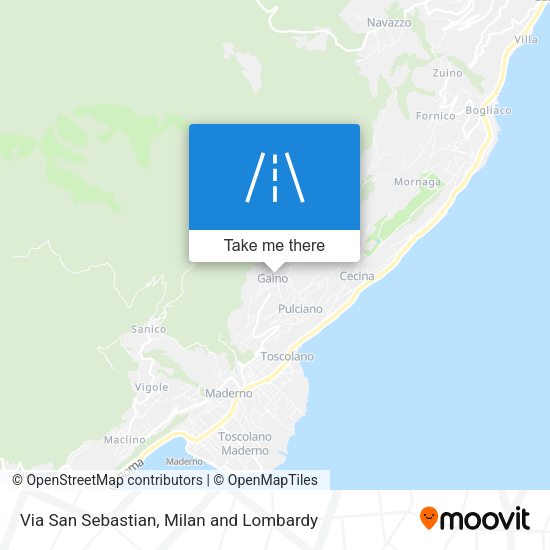 Via San Sebastian map