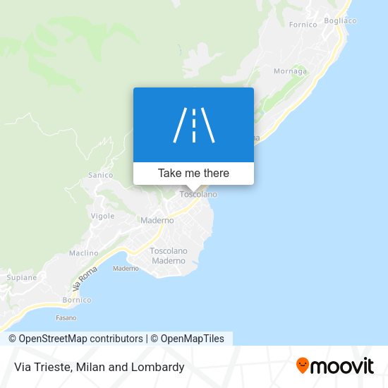 Via Trieste map