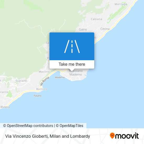 Via Vincenzo Gioberti map