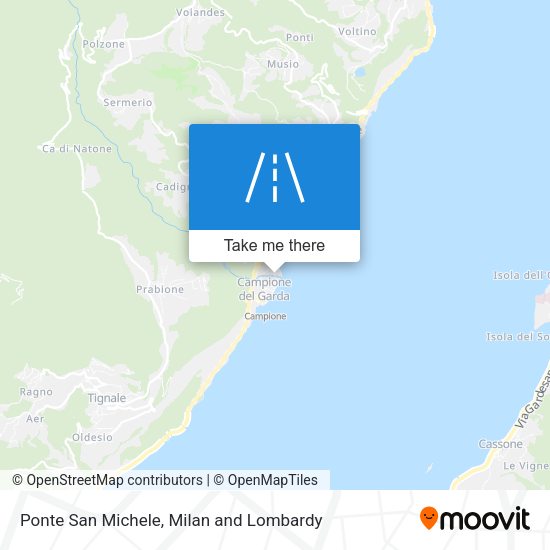 Ponte San Michele map