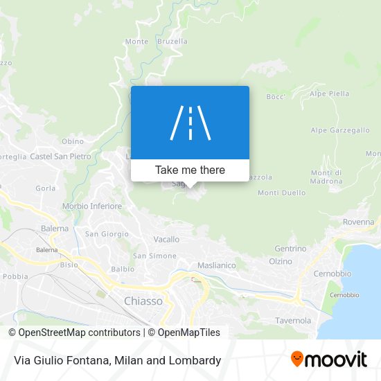 Via Giulio Fontana map
