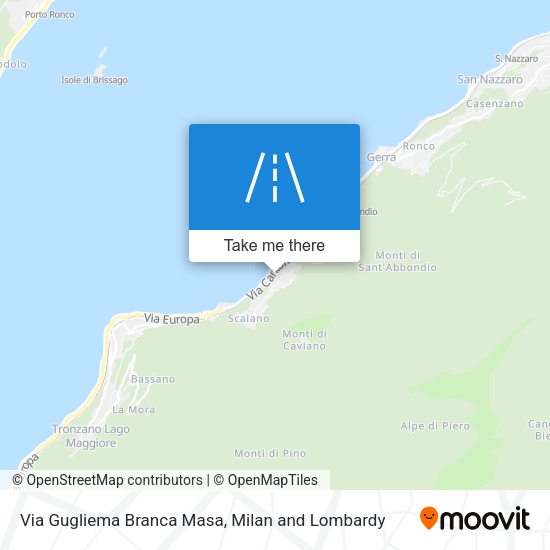 Via Gugliema Branca Masa map