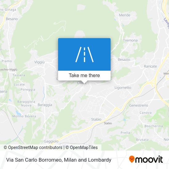 Via San Carlo Borromeo map