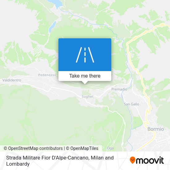 Strada Militare Fior D'Alpe-Cancano map