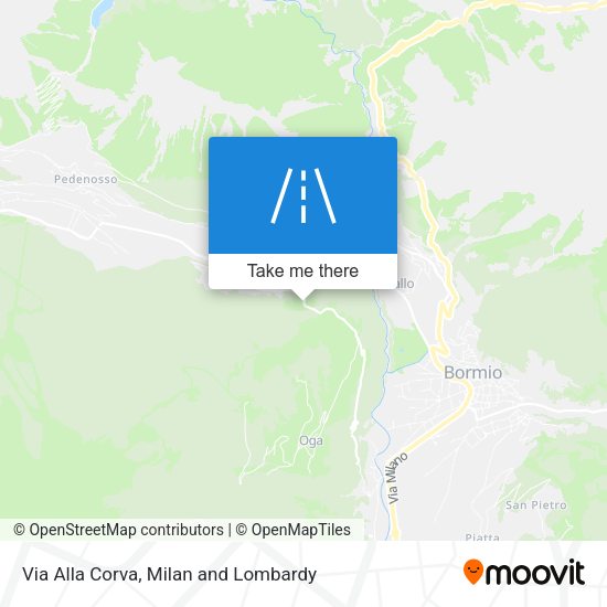 Via Alla Corva map