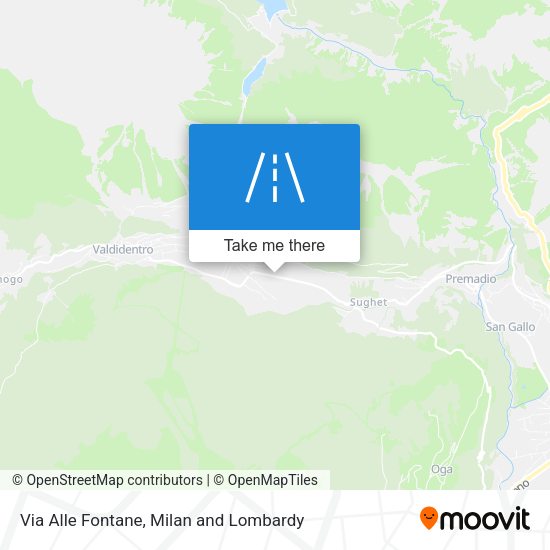 Via Alle Fontane map
