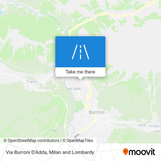 Via Burroni D'Adda map