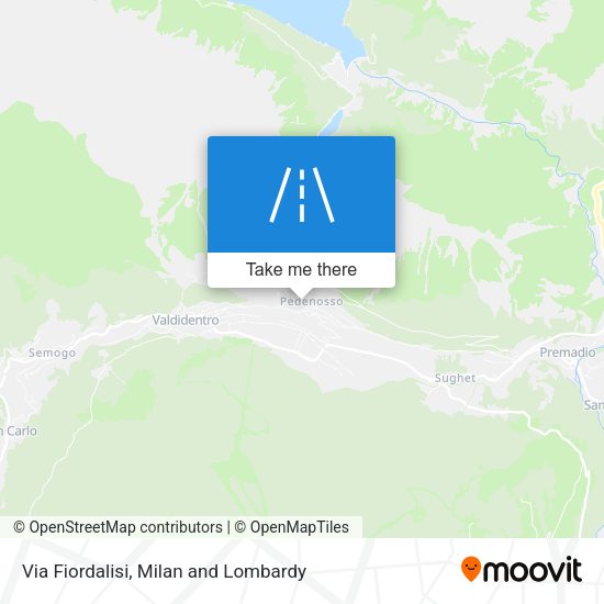 Via Fiordalisi map