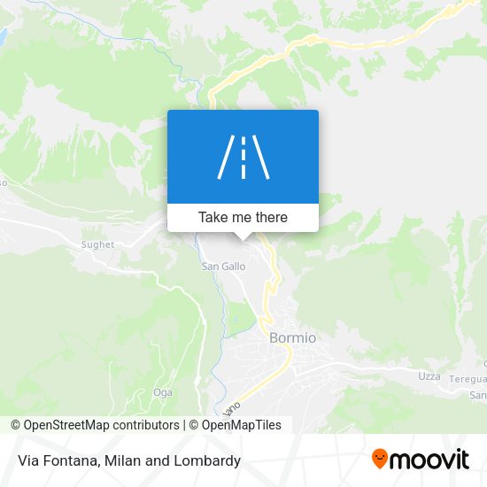 Via Fontana map